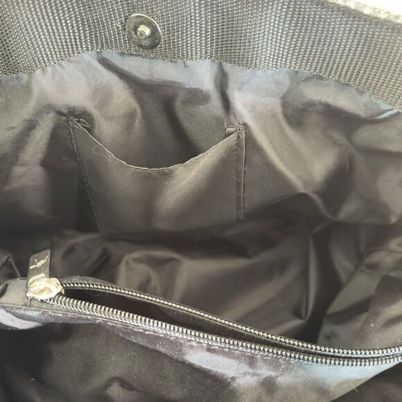 Alma Tonutti Grey Zipper Wool Woven Tote Handbag, Made In Italy Satchel  ***Item - Picture 7 of 10